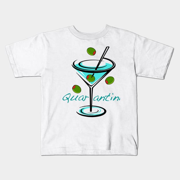 Quarantini Kids T-Shirt by Artizan